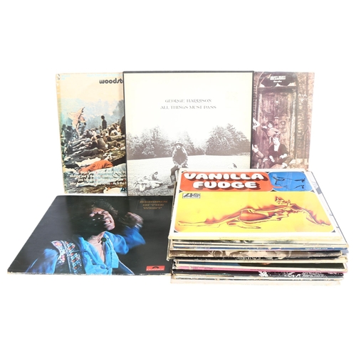 257 - A quantity of vinyl LPs, including various artists such as The Beatles, Bob Dylan, The Rolling Stone... 