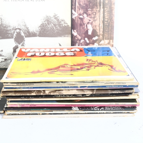 257 - A quantity of vinyl LPs, including various artists such as The Beatles, Bob Dylan, The Rolling Stone... 