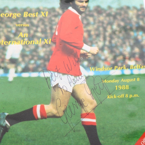 FOOTBALL INTEREST - a George Best Testimonial programme from 1988 ...