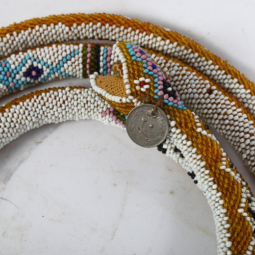 379 - A beadwork snake 