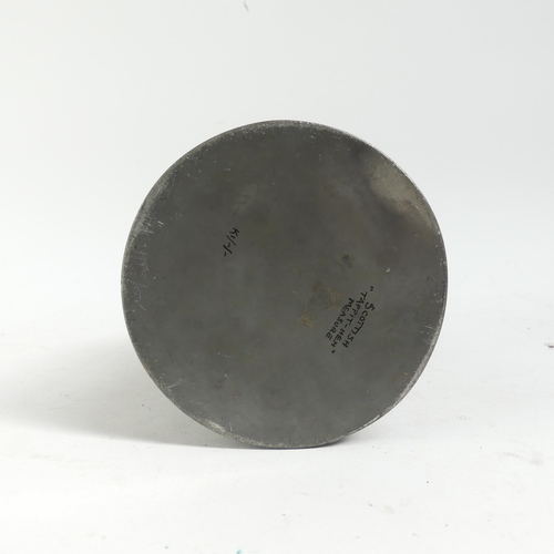 452 - A Scottish pewter Tappit-Hen measure, H27.5cm