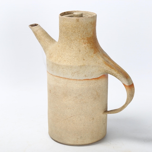 44 - Ruth Duckworth (1919-2009), a studio pottery stoneware coffee pot, makers mark under handle, height ... 