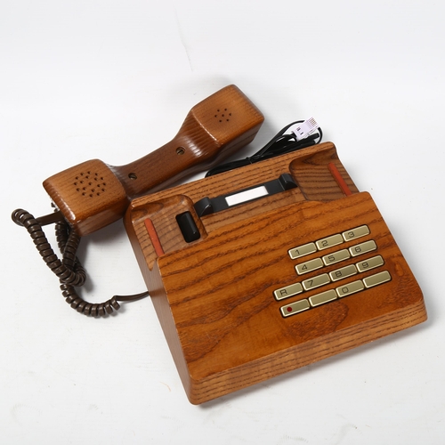 5 - Gfeller Trub, A 1970s'/80s' solid elm telephone