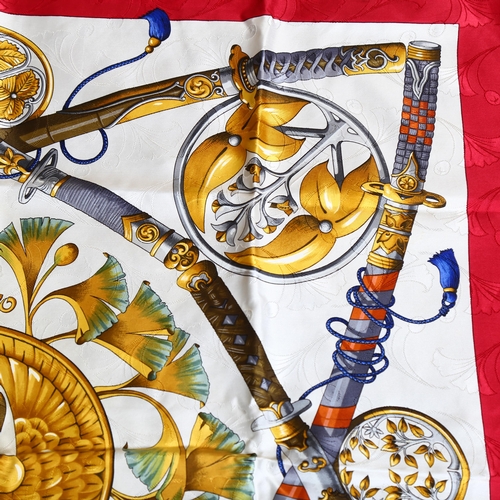 59 - Marie Francoise Faconnet for Hermes, France, silk scarf, 