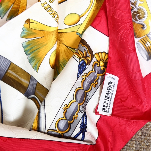 59 - Marie Francoise Faconnet for Hermes, France, silk scarf, 