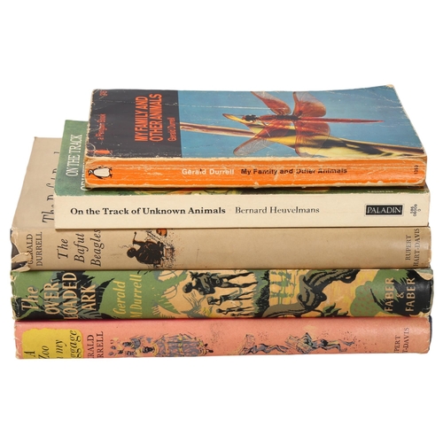 117 - Gerald Durrell, 3 x 1st edition books, The Overloaded Ark (Faber & Faber 1953), The Bafut Beagles (R... 