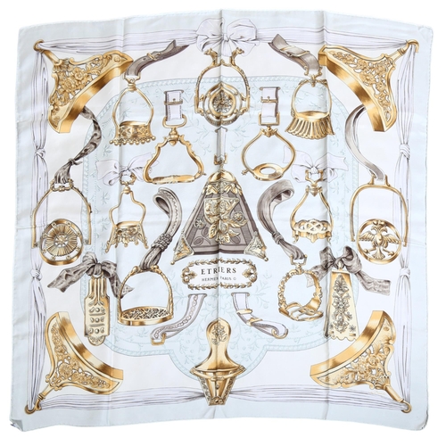 61 - Francoise de la Perriere for Hermes, France, silk scarf, 