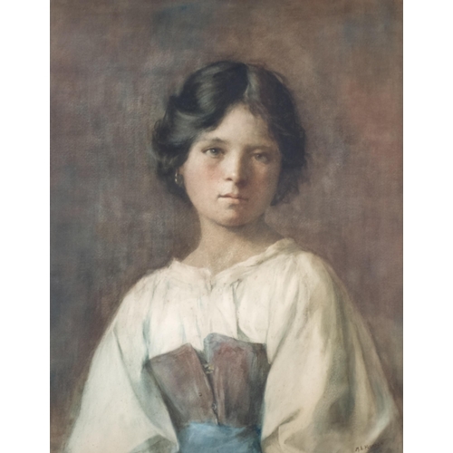 200 - M A Pearson, portrait of a country girl, watercolour, signed and dated 1899, 54cm x 44cm, framed