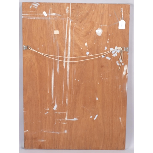 205 - Yair, abstract cut-away house study, oil on panel, signed and dated '89, 67cm x 45cm, framed