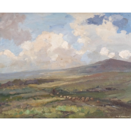 214 - Gordon Clifford Barlow (1913 - 2004), March Winds, oil on board, signed, 41cm x 51cm, framed