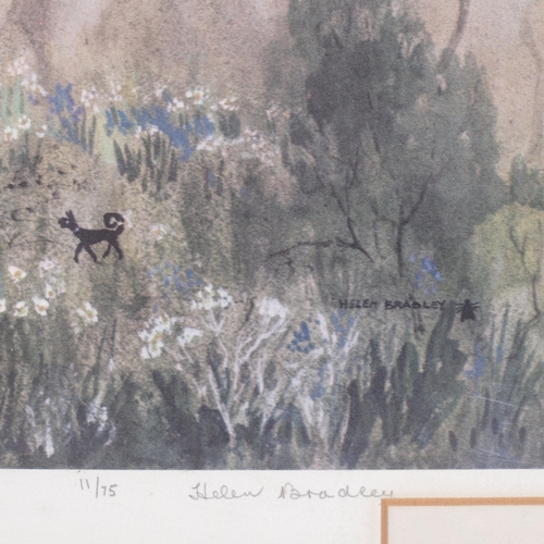 227 - Helen Bradley (1900 - 1979), It Was On An April Evening, colour print, signed in pencil, no. 11/75, ... 