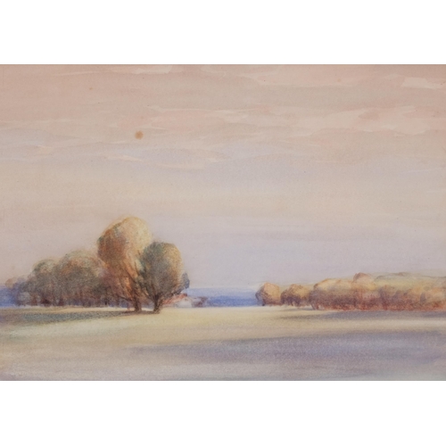 244 - T E Thompson, pair of landscapes, watercolour, signed, 24cm x 32cm, framed