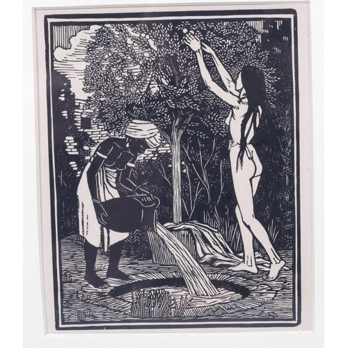 267 - Gwen Raverat (1885-1957), wood engraving on paper, Bathsheba, 15cm x 12 cm, mounted, glazed and fram... 