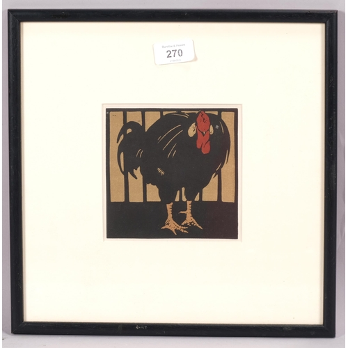 270 - William Nicholson (1872-1949), lithograph in colours on paper, Cock O’ the North, from The Square Bo... 