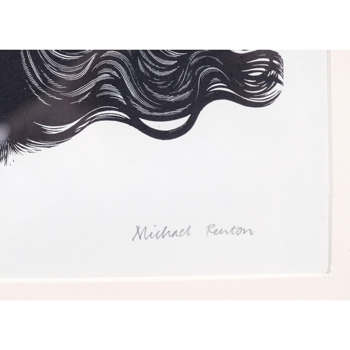 271 - Michael Renton (1934-2001), signed wood engraving on paper, Untitled, 14.3cm x 23cm, signed, numbere... 