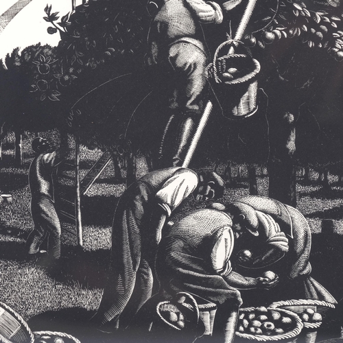 273 - Clare Leighton (1898-1989), wood engraving printed from the block on paper, September, Apple-Picking... 