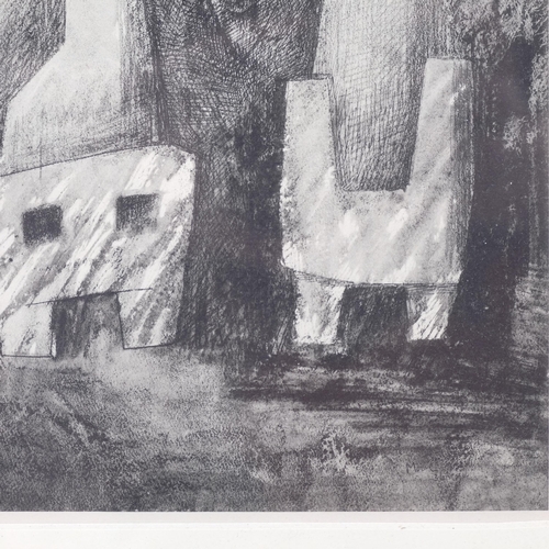 281 - Henry Moore (1898-1986), collotype on paper, Design for a Sculpture, 20.4cm x 14.5cm, mounted, glaze... 