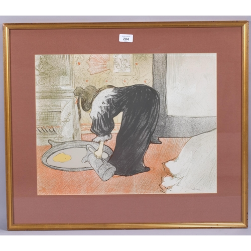 284 - Henri Toulouse-Lautrec (1864-1901), limited edition lithograph in five colours on watermarked paper,... 