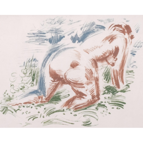 295 - Andre Masson, nude bather, original lithograph, circa 1940s/50s, signed in pencil, no. 6/30, image 2... 