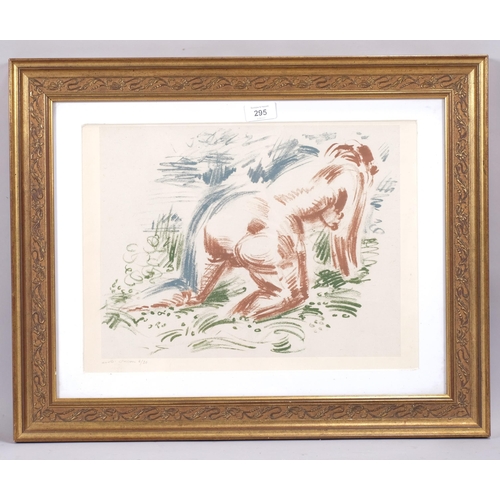 295 - Andre Masson, nude bather, original lithograph, circa 1940s/50s, signed in pencil, no. 6/30, image 2... 