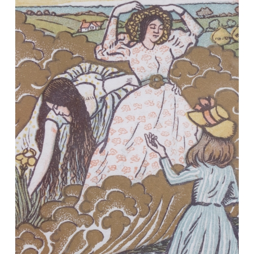 306 - Lucien Pissarro (1885 - 1949), Queen of Fishes, colour woodcut print, from the suite of 7 1924 issue... 