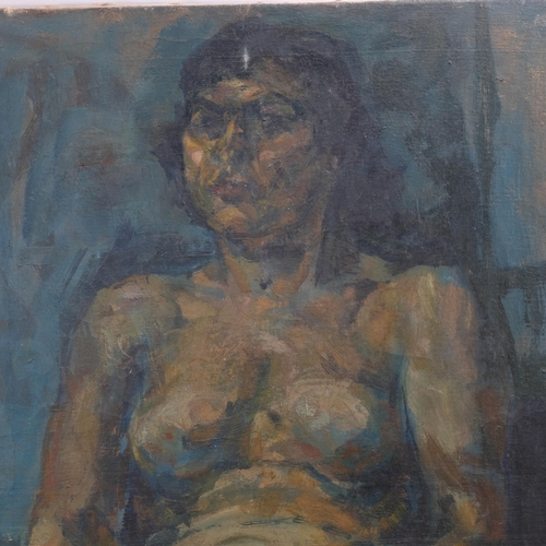 345 - Roland Jarvis (1927 - 2016), 2 large oils on canvas, nude life studies, 127cm x 76cm (50