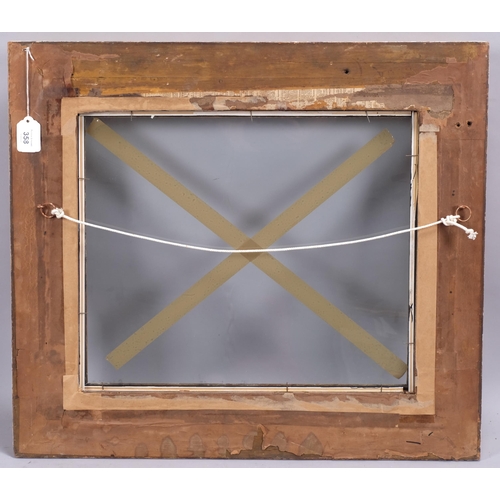 358 - A 19th century gilt-gesso picture frame, inside measurements 39cm x 46cm