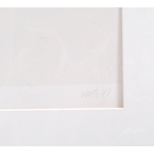 381 - Alison Watt (born 1965), Narcissus, screenprint, signed in pencil, no. 12/100, image 50cm x 40cm, mo... 