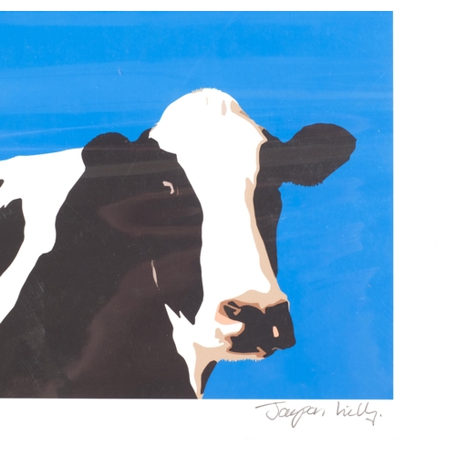 382 - Jayson Lilley, moocow blue, moocow green, moocow pink, Isobel and Malcolm, all signed in pencil, ima... 