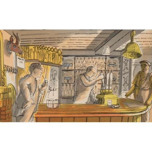 398 - Edward Bawden (1903 - 1989), the bell, from Life In An English Village, original colour lithograph p... 