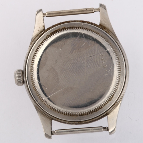 1007 - TUDOR - a Vintage stainless steel Oyster mechanical wristwatch head, ref. 4463, circa 1962, silver d... 