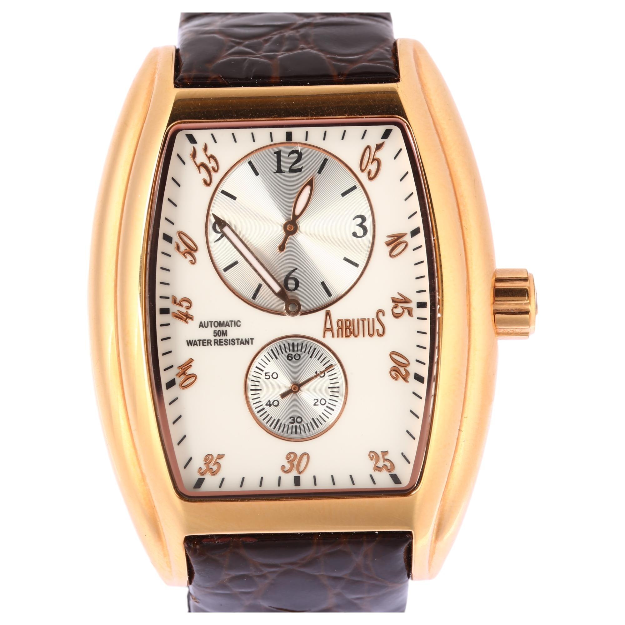 ARBUTUS a gold plated stainless steel Classic automatic