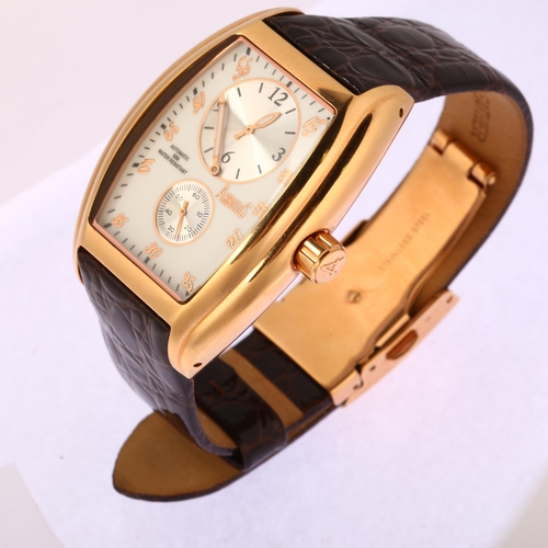 1013 - ARBUTUS - a gold plated stainless steel Classic automatic wristwatch, ref. AR0067, white dial with s... 