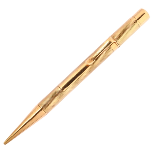 SAMPSON MORDAN & CO - an Art Deco 9ct gold Everpoint propelling