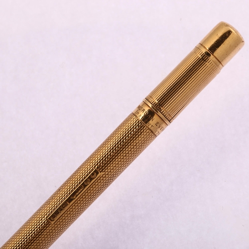 SAMPSON MORDAN & CO - an Art Deco 9ct gold Everpoint propelling