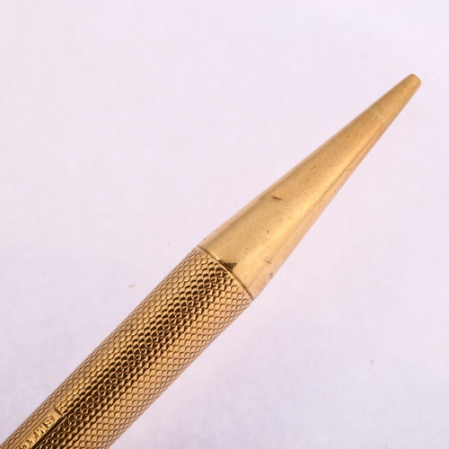 SAMPSON MORDAN & CO - an Art Deco 9ct gold Everpoint propelling