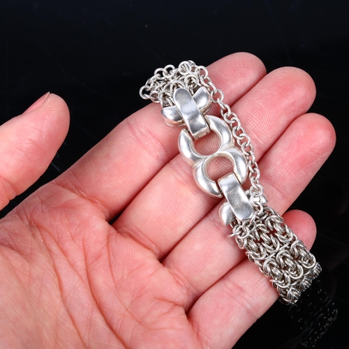 Silver cage clearance link chain