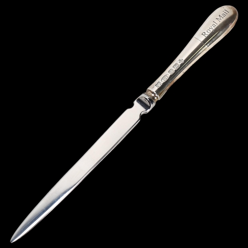 1572 - An Elizabeth II silver-handled Royal Mail letter opener, Victoria Silverware Ltd, Birmingham 2000, 2... 