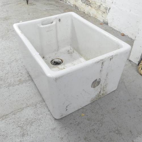 2617 - A ceramic butler's sink. 59x32x46cm.