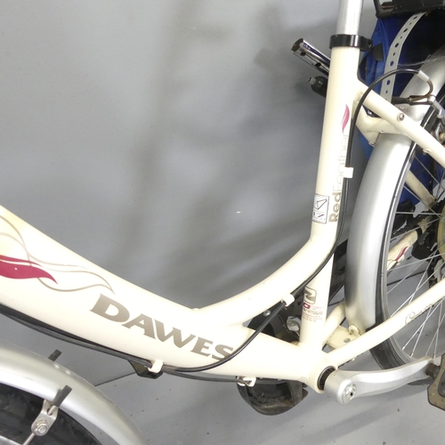 2713 - A Dawes red feather ladies bicycle.