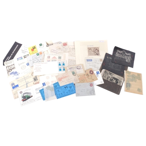 575 - A collection of stamped envelopes, 20th century, including military and Naval, 1 addressed to HMS Th... 