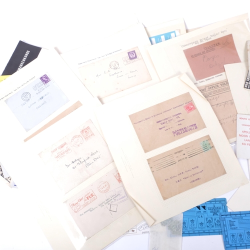 575 - A collection of stamped envelopes, 20th century, including military and Naval, 1 addressed to HMS Th... 