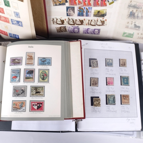 609 - 10 various stamp stock book albums