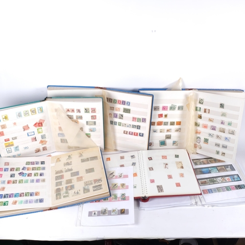 610 - 13 various stock book stamp albums etc