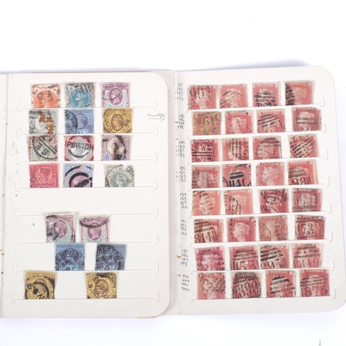 634 - 2 small stamp books, containing mainly Penny Reds, 2 Two Penny blues etc