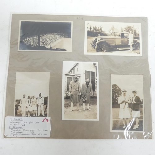 613 - An album of postcards, subjects to include sporting, some topographical, photo cards, etc, photos de... 