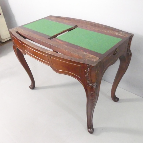 389 - A Victorian mahogany two-section centre-standing museum display cabinet on stand, with side opening ... 