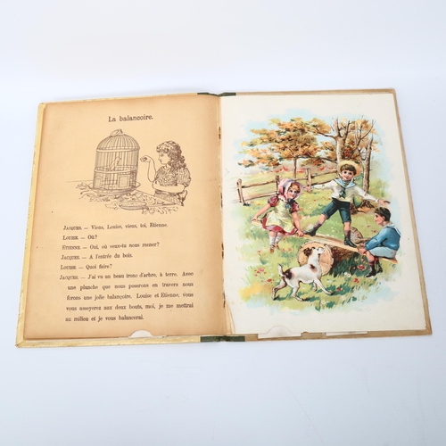 115 - Miaou-Miaou, French moveable picture book, circa 1890, 28cm x 21cm