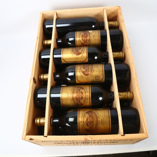 155 - 12 bottles of Red Wine, 2003 Chateau Batailley, Paulillac, France, OWC