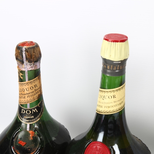 157 - WITHDRAWN - 3 Vintage bottles of Benedictine D.O.M. Liquer, including 1950s' bottling 73% proof and ... 